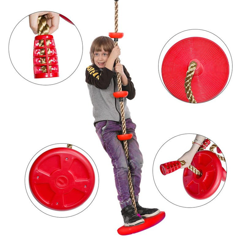 Climbing Rope Tree Swing for Kids, 6.5ft Disc Swings with