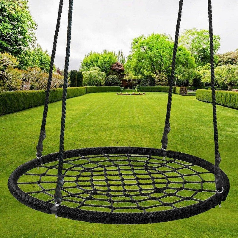 Round Nest Web Tree Swing Set with Hanging Rope (5 Years till Grown Ups)