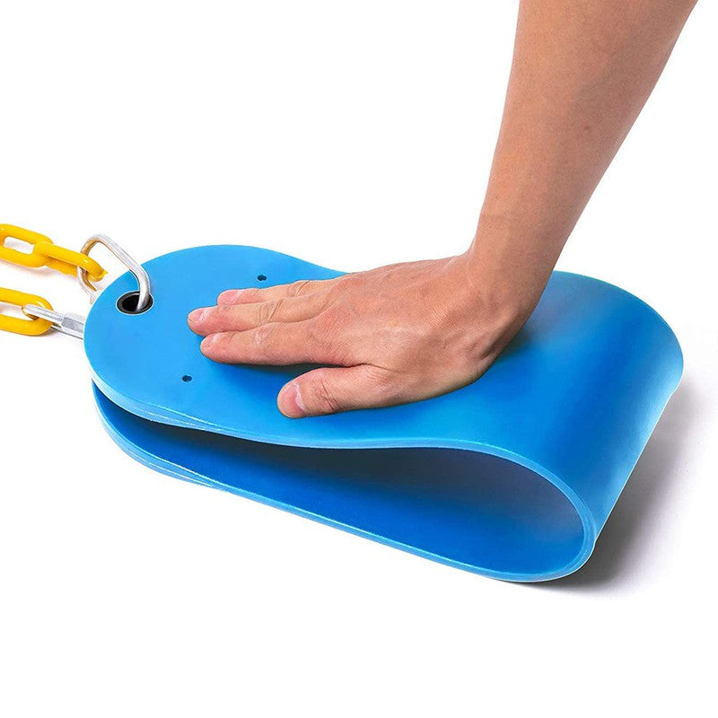 Flexible Swing Seat with Chain  (Blue/Yellow)