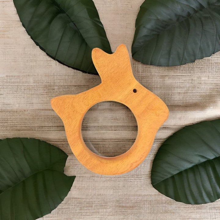 Eco-Friendly Neem Wood Rabbit Teething Toy