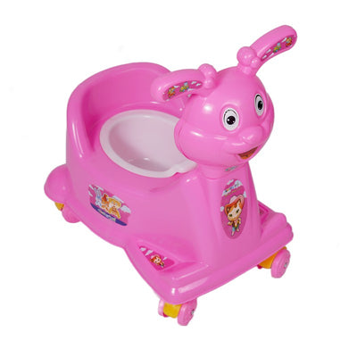 Infant Potty Training Rabbit Chair Seat with Removable Tray | Pink