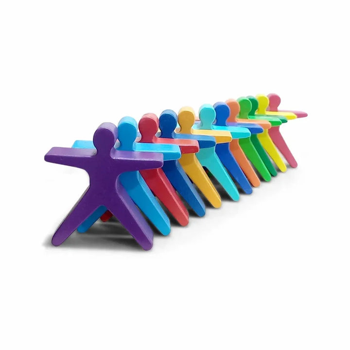 WoodBee Toys 12 Pieces Human Stackers - Open Ended Toy (3-6 Years)