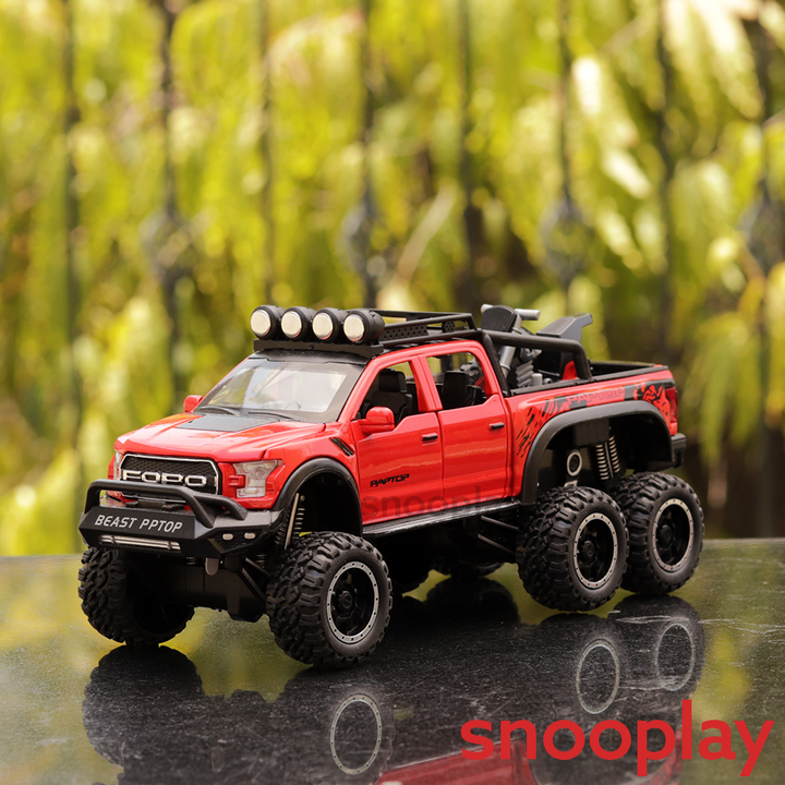 Diecast Truck resembling (2406) Ford Raptor 1:24 - With Lights (Assorted Colours)