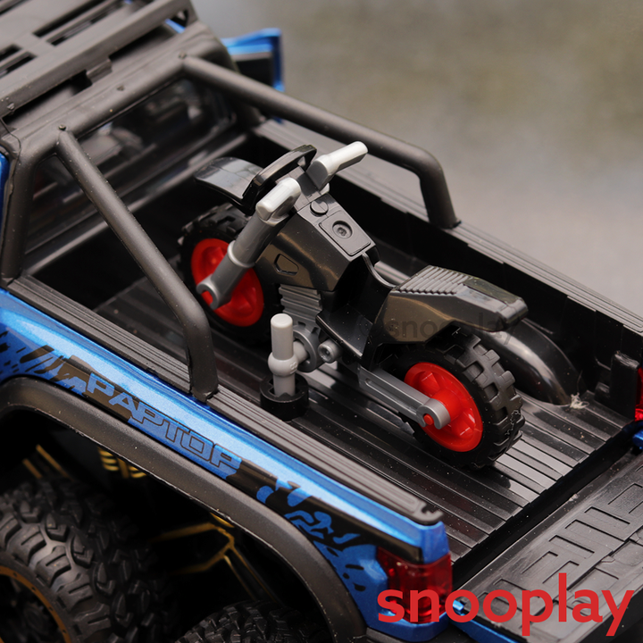 Diecast Truck resembling (2406) Ford Raptor 1:24 - With Lights (Assorted Colours)