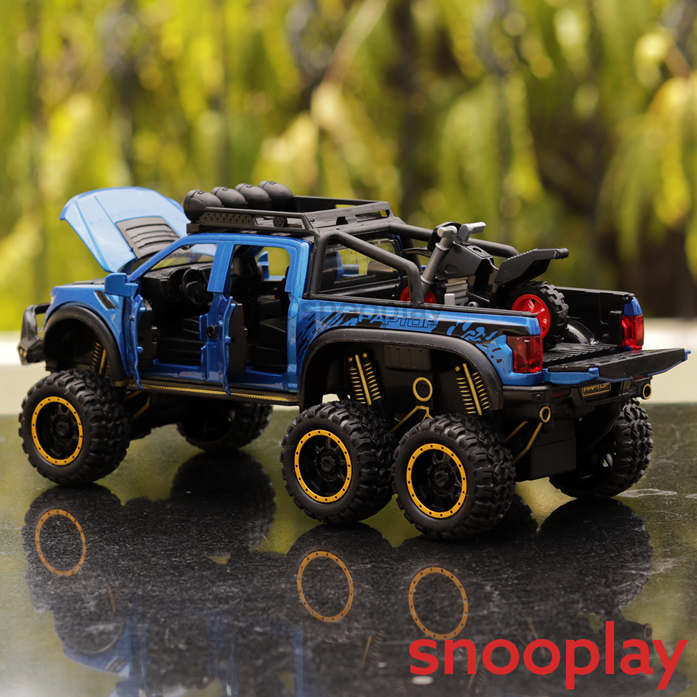 Diecast Truck resembling (2406) Ford Raptor 1:24 - With Lights (Assorted Colours)