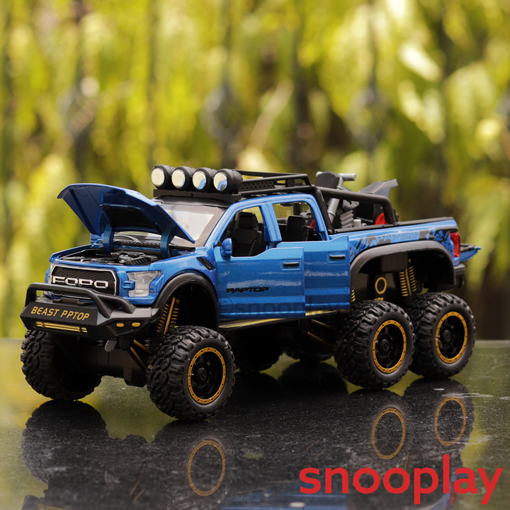 Diecast Truck resembling (2406) Ford Raptor 1:24 - With Lights (Assorted Colours)