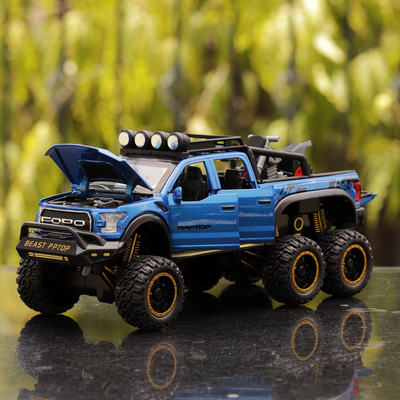 Diecast Truck resembling (2406) Ford Raptor 1:24 - With Lights (Assorted Colours)