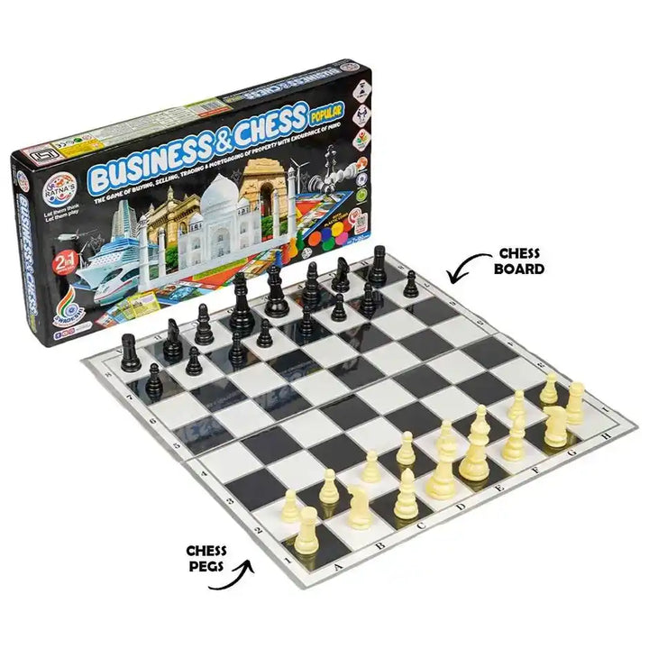 Ratna's Business & Chess Popular | 2 in 1 Board Game