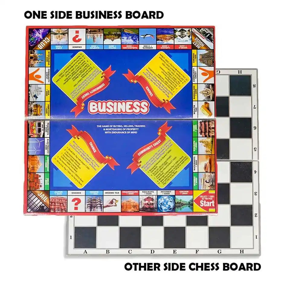 Ratna's Business & Chess Popular | 2 in 1 Board Game