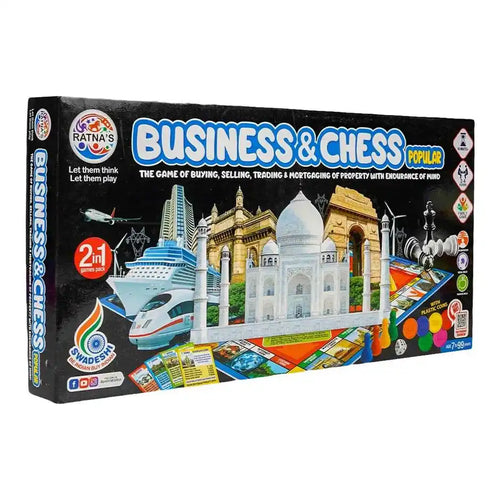 Ratna's Business & Chess Popular | 2 in 1 Board Game
