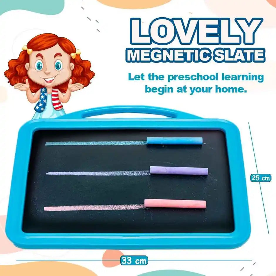 Avis by Ratna Lovely Magnetic Slate | 2-in-1  Alphabets & Numbers | Learning Board