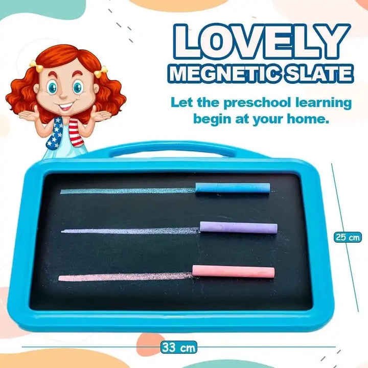 Avis by Ratna Lovely Magnetic Slate | 2-in-1  Alphabets & Numbers | Learning Board