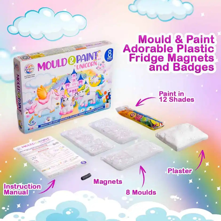 Ratna's Mould & Paint Unicorn Sr | DIY Craft Kit
