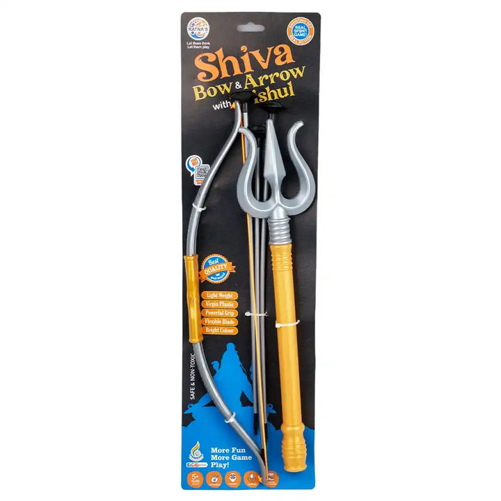 Ratna's Shiva Bow & Arrow With Trishul Action Game Toy