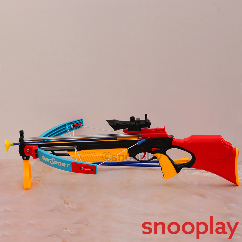 Realistic Crossbow Set with Safe Suction Darts and Laser Target - Big Size