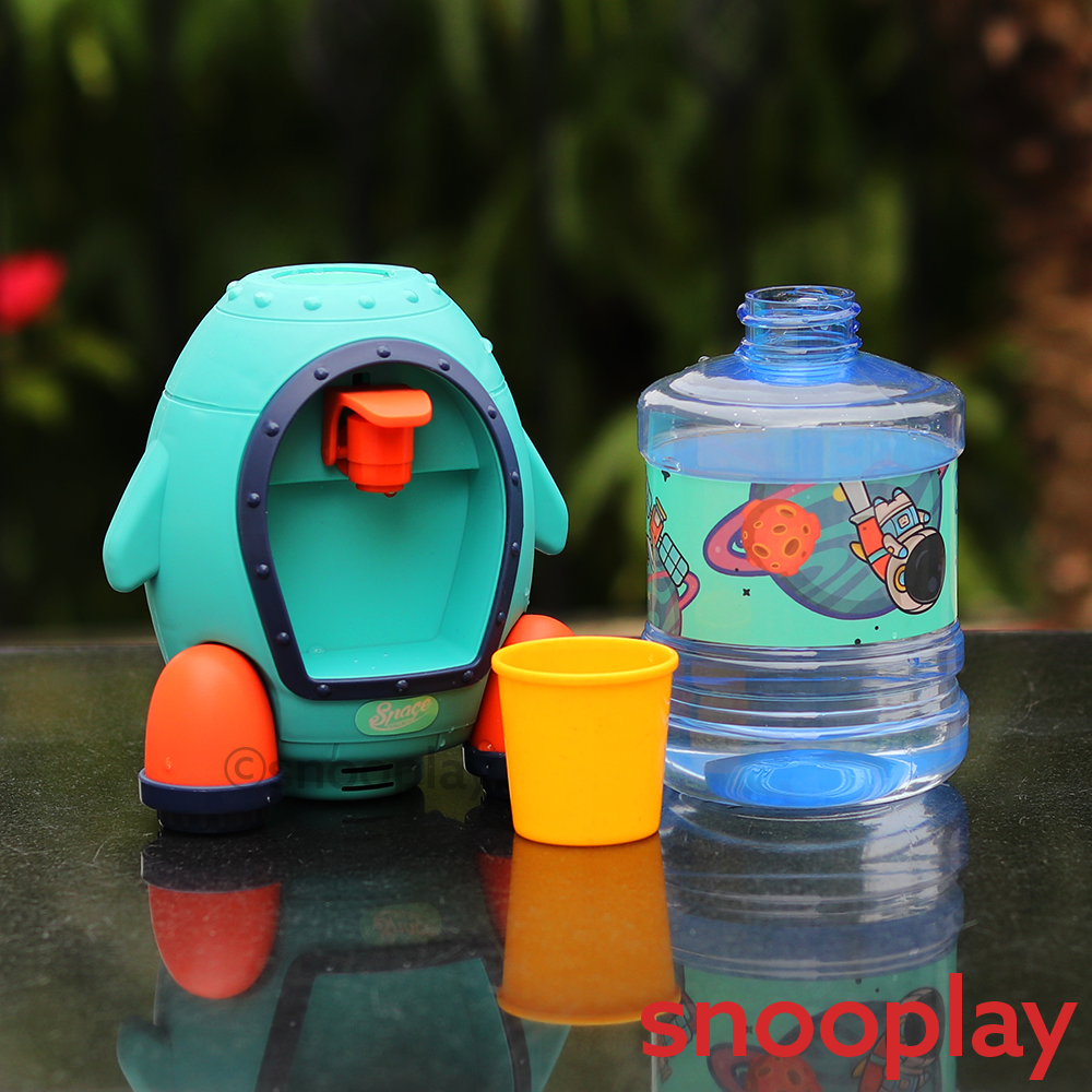 Electronic and Realistic Detachable Water Dispenser - Space Rocket (Pretend Play Set)