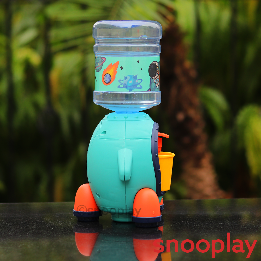 Electronic and Realistic Detachable Water Dispenser - Space Rocket (Pretend Play Set)