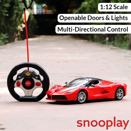 Moka Remote Control Resembling LaFerrari Car | Openable Doors & Lights | 1:12 Scale (5-14 Years)
