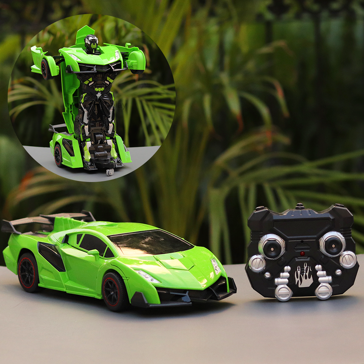 Remote control car robot transformer sales