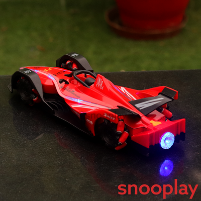 Remote Controlled Formula Racing Stunt Car with Spray Mist Effect and LED Lights