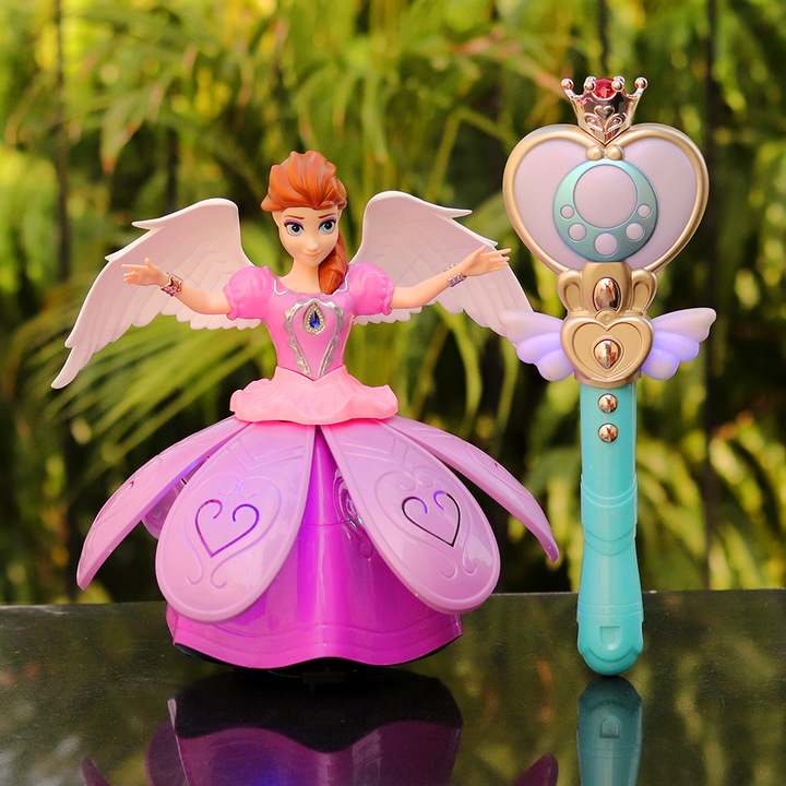 Remote Controlled Musical Princess Angel Doll | 360 degree rotation and Forward/Backward movement