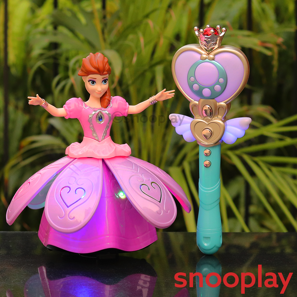 Remote Controlled Musical Princess Angel Doll | 360 degree rotation and Forward/Backward movement