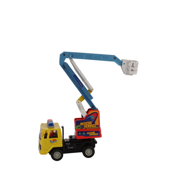 Rescue Service is A Finely Crafted Toy with Excellent Use of Links to Lift The Mechanical Toy - Cherry Picker