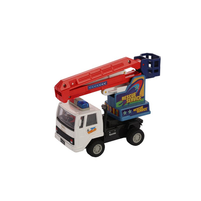 Rescue Service is A Finely Crafted Toy with Excellent Use of Links to Lift The Mechanical Toy - Cherry Picker