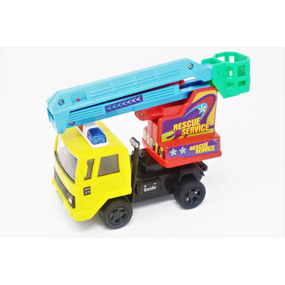Rescue Service is A Finely Crafted Toy with Excellent Use of Links to Lift The Mechanical Toy - Cherry Picker