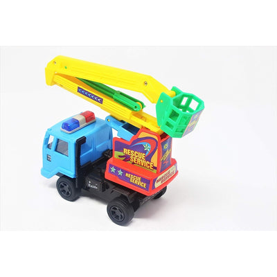 Rescue Service is A Finely Crafted Toy with Excellent Use of Links to Lift The Mechanical Toy - Cherry Picker