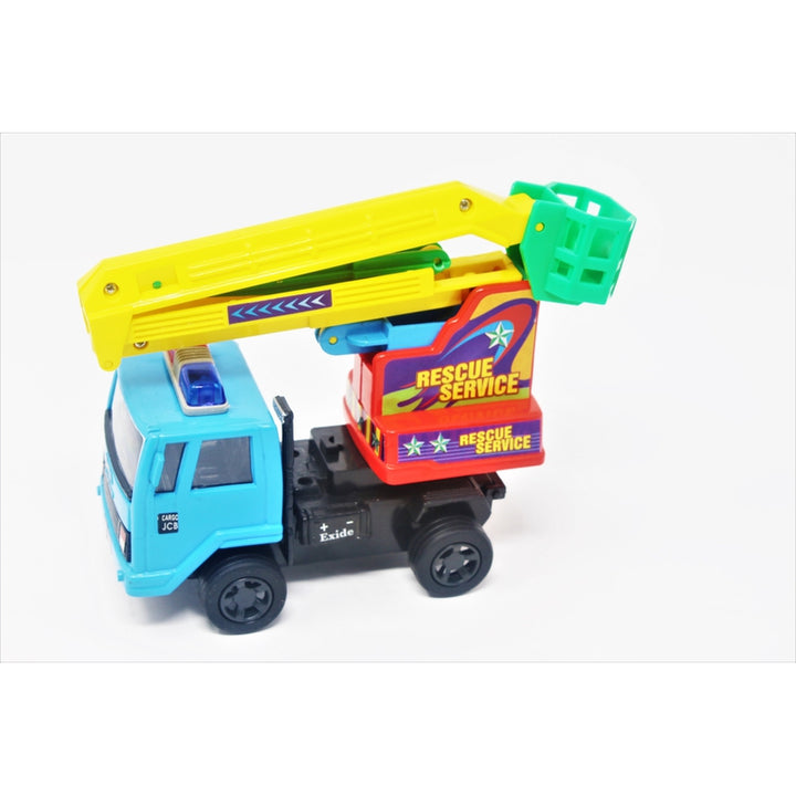 Rescue Service is A Finely Crafted Toy with Excellent Use of Links to Lift The Mechanical Toy - Cherry Picker