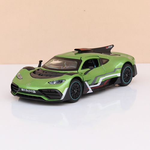 BIG fun Toys Resembling Mercedes-AMG ONE Diecast Car - Pullback, Openable Parts, Light & Sound | 1:24 Scale (3 Years till Grown Ups) | Assorted Colors
