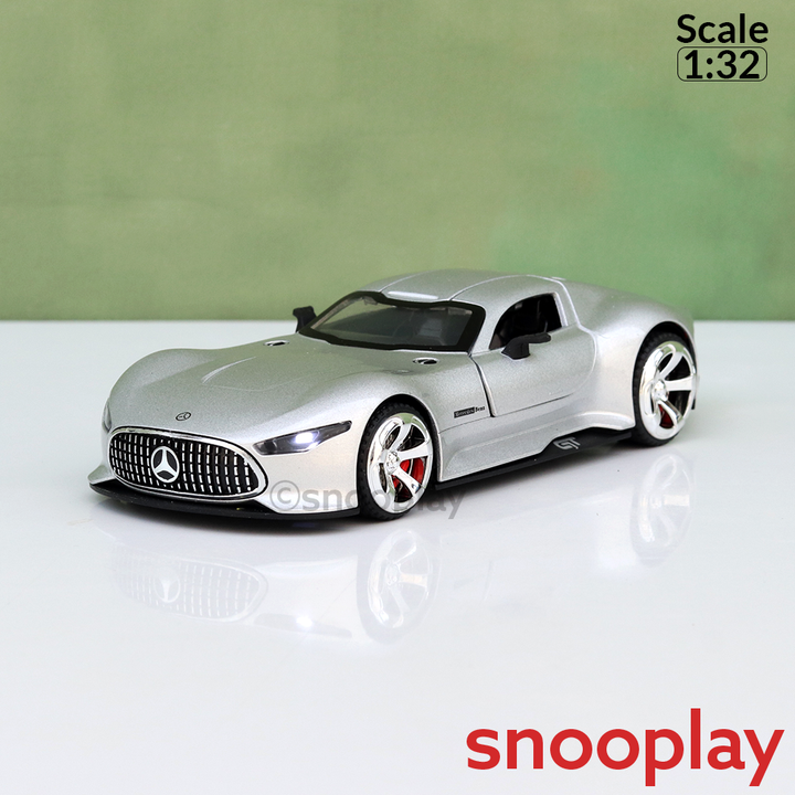 Resembling Mercedes Benz Diecast Car - Pullback, Openable Parts, Light & Sound | 1:32 Scale (3 Years till Grown Ups)