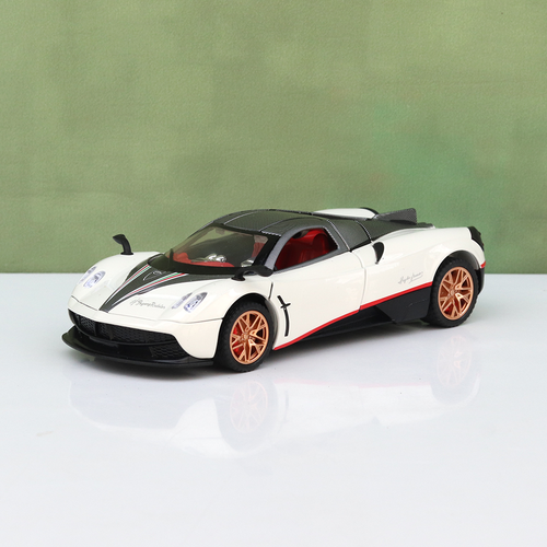 Big Fun Toys Resembling Pagani Huayra Diecast Car - Pullback, Openable Parts, Light & Sound | 1:32 Scale (3 Years till Grown Ups) | Assorted Colors