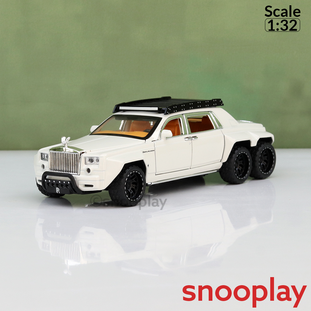 Big Fun Toys Resembling Rolls Royce Diecast Car - Pullback, Openable Parts, Light & Sound | 1:32 Scale (3 Years till Grown Ups) | Assorted Colors