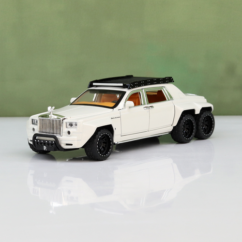 Big Fun Toys Resembling Rolls Royce Diecast Car - Pullback, Openable Parts, Light & Sound | 1:32 Scale (3 Years till Grown Ups) | Assorted Colors
