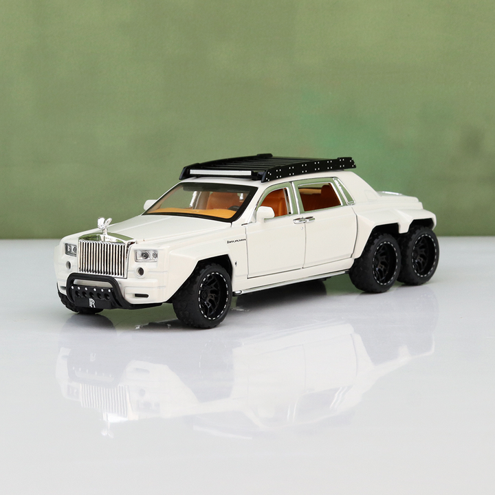 Big Fun Toys Resembling Rolls Royce Diecast Car - Pullback, Openable Parts, Light & Sound | 1:32 Scale (3 Years till Grown Ups) | Assorted Colors