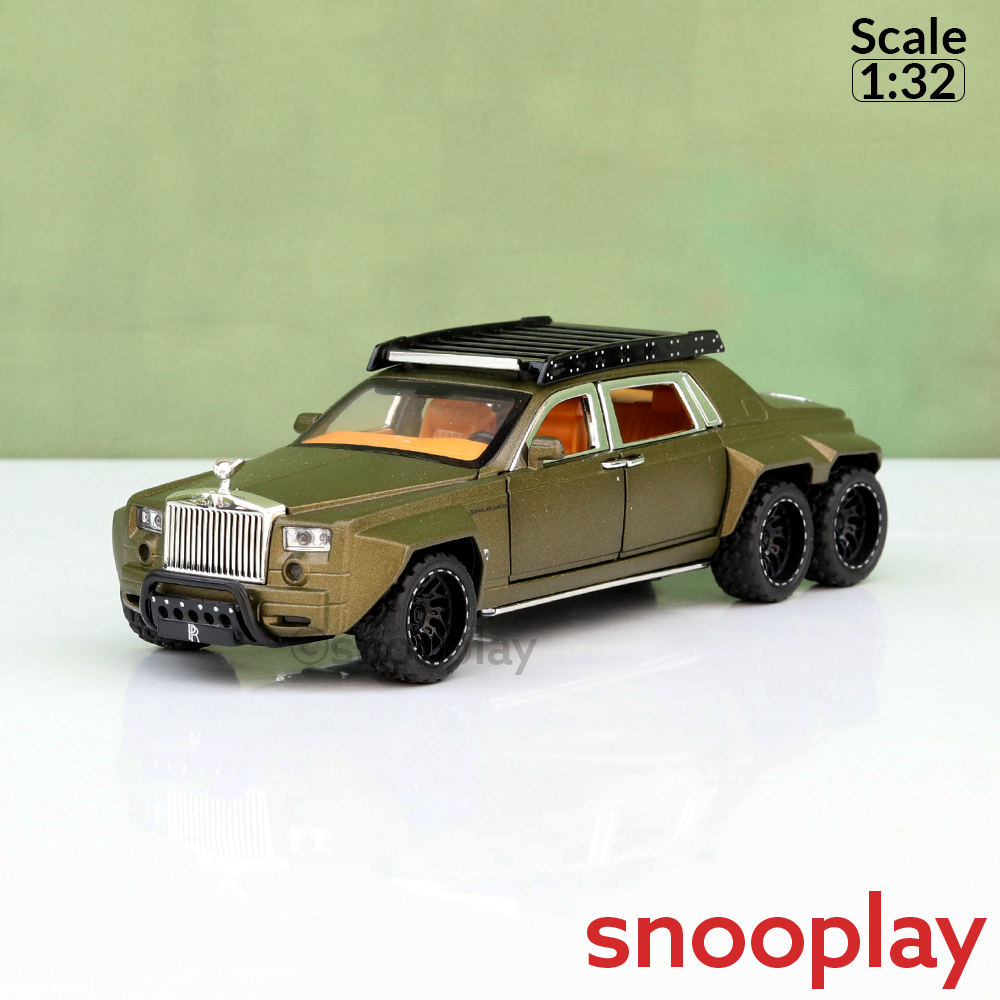 Big Fun Toys Resembling Rolls Royce Diecast Car - Pullback, Openable Parts, Light & Sound | 1:32 Scale (3 Years till Grown Ups) | Assorted Colors
