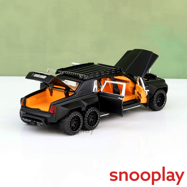 Big Fun Toys Resembling Rolls Royce Diecast Car - Pullback, Openable Parts, Light & Sound | 1:32 Scale (3 Years till Grown Ups) | Assorted Colors