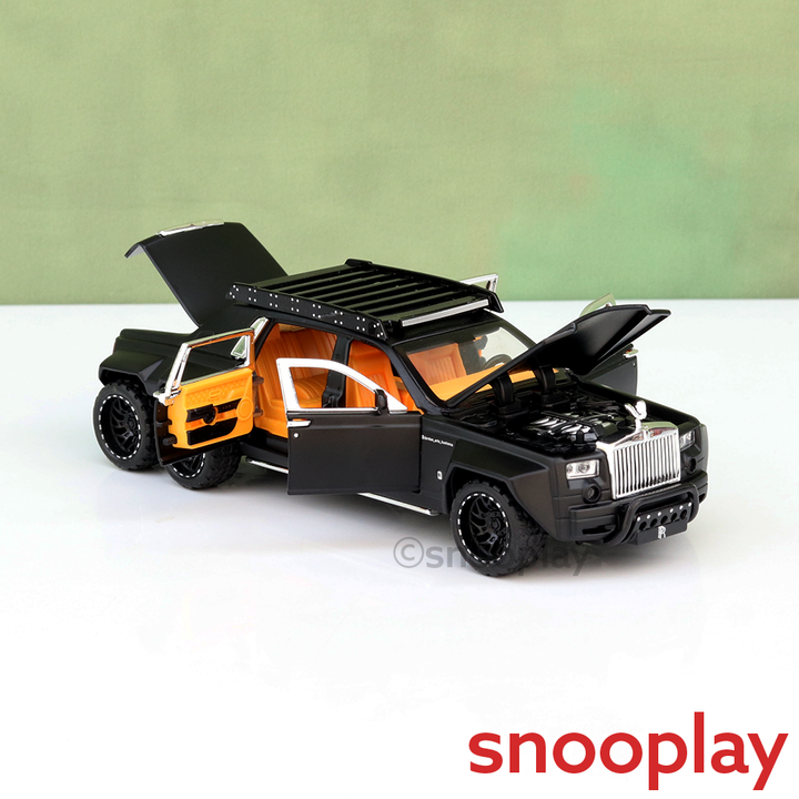 Big Fun Toys Resembling Rolls Royce Diecast Car - Pullback, Openable Parts, Light & Sound | 1:32 Scale (3 Years till Grown Ups) | Assorted Colors
