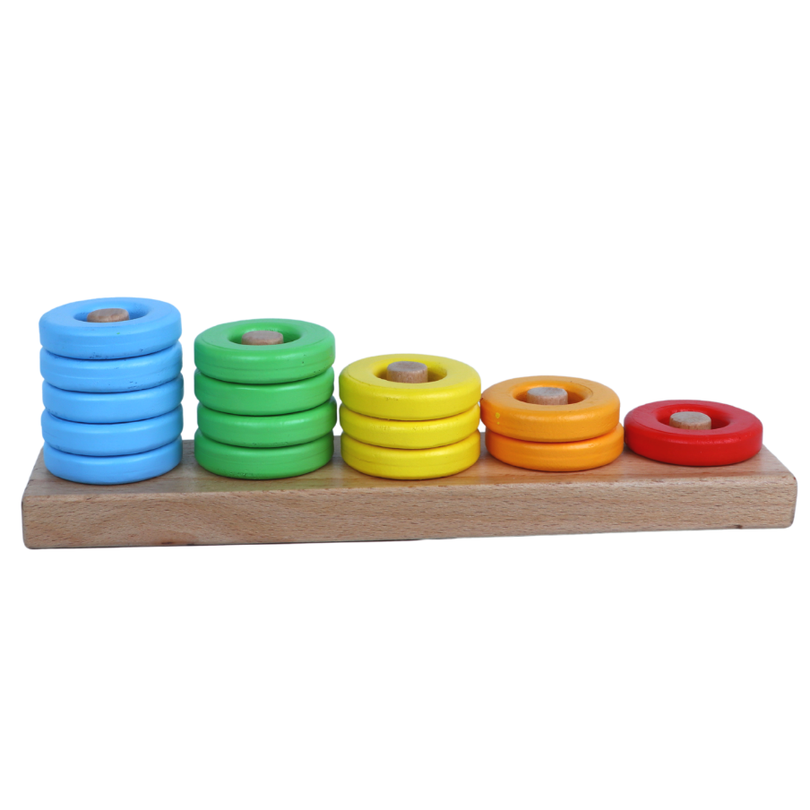 Buy Ring Stacker Toy 5 Different Coloured Rings on Snooplay India