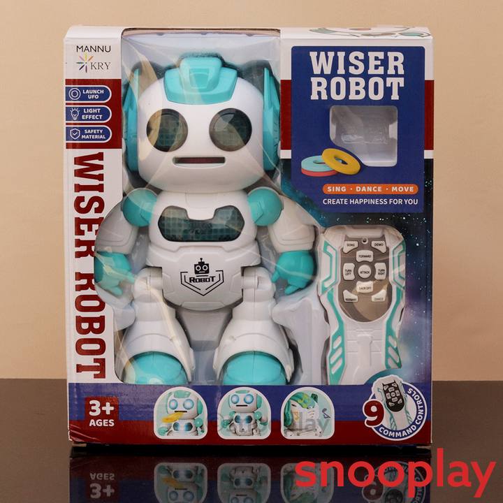 Wiser Robot Toy - Launch UFO | Light & Sound (5-10 Years)