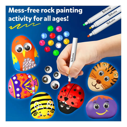 Skillmatics Rock Painting Kit | Mess-Free Art & Craft Activity