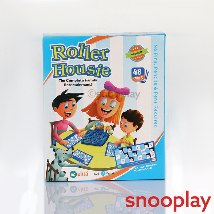 Ekta Roller Housie Game with 48 Cards | Tambola (7 Years till Grown Ups)