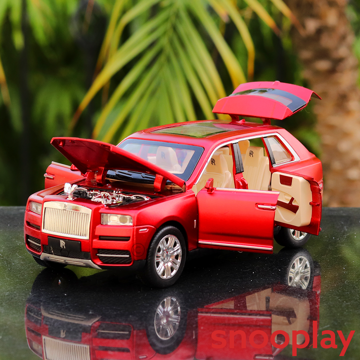 Rolls Royce Cullinan Diecast Car 2415 | Openable Parts, Lights & Sounds | 1:24 Scale (3 Years till Grown Up) | Assorted Colors