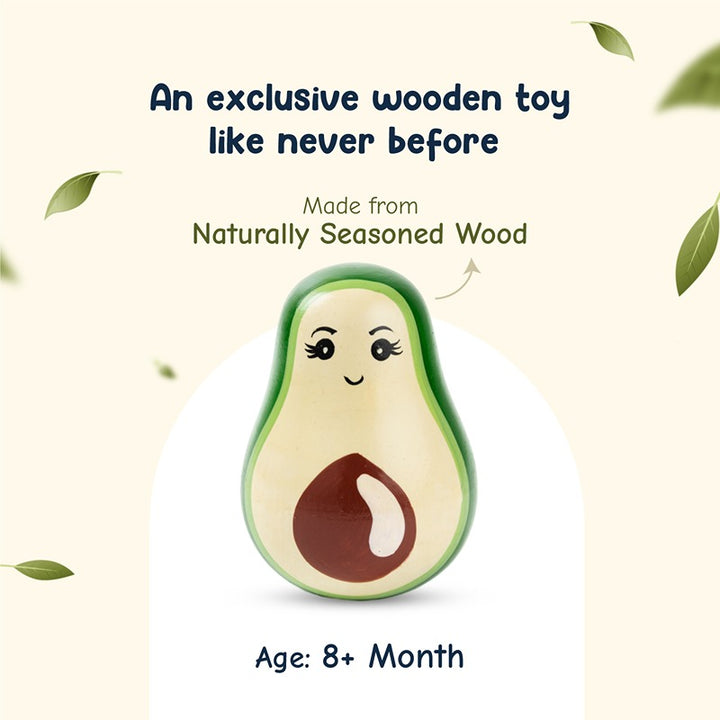 Tiny Avocado Roly Poly Toy (8 Months - 2 Years)