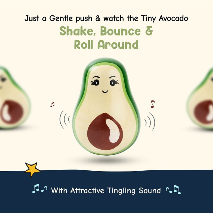 Tiny Avocado Roly Poly Toy (8 Months - 2 Years)