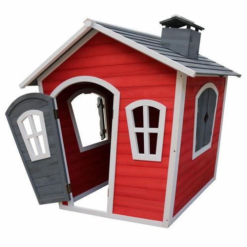 Olaf Wooden Playhouse - Cedar Outdoor Cottage with Hinged Window | Weight- 29.5 Kg (1.5-10 Years)