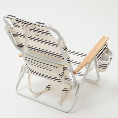 Stripes print Deluxe Beach Chair Casa Fes - Teal (COD Not Available)