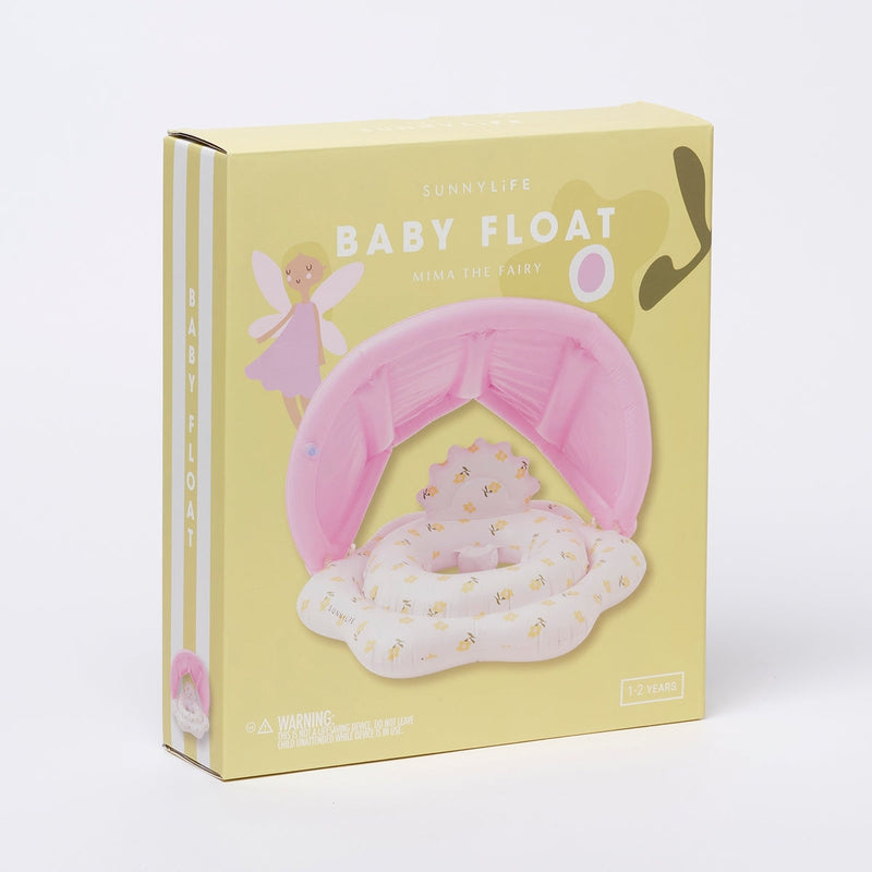 Inflatable Swimming Baby Float with canopy Mima the Fairy Lemon - Lilac